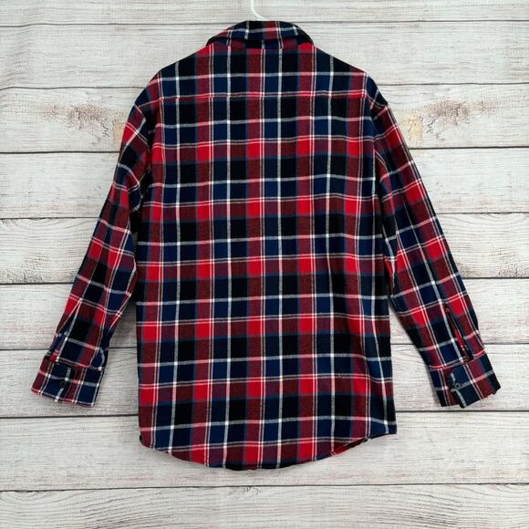 MNML‎ Plaid Flannel Shirt Men's Size XS Blue/Red/White - Picture 2 of 6